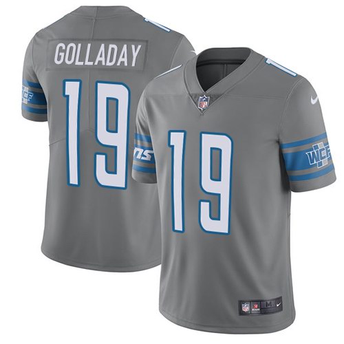Nike Men & Women & Youth Lions 19 Kenny Golladay Gray Color Rush Limited Jersey,We sell and wholesale Nike Men & Women & Youth Lions 19 Kenny Golladay Gray Color Rush Limited Jersey on line form chian!